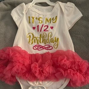 1/2 birthday girl outfit